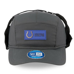 Indianapolis Colts New Era 2025 Sideline Cold Weather Runner Dog Ear Adjustable Hat Charcoal - NFL