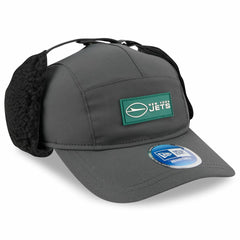 New York Jets New Era 2025 Sideline Cold Weather Runner Dog Ear Adjustable Hat Charcoal - NFL