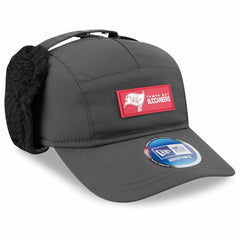 Tampa Bay Buccaneers New Era 2025 Sideline Cold Weather Runner Dog Ear Adjustable Hat Charcoal - NFL
