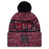 Atlanta Falcons New Era 2025 Sideline Cold Weather Cuffed Knit Hat with Pom Red - NFL