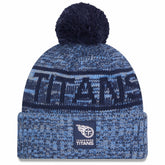 Tennessee Titans New Era 2025 Sideline Cold Weather Cuffed Knit Hat with Pom Light Blue - NFL