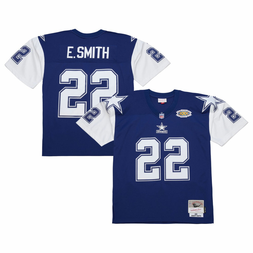 Emmitt Smith Dallas Cowboys 1995 Legacy Replica Jersey Navy - Mitchell & Ness