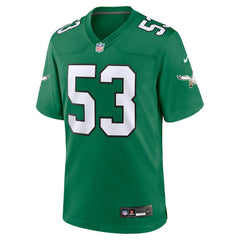Zack Baun Philadelphia Eagles Alternate Game Jersey Kelly Green - Nike