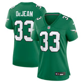 Cooper DeJean Philadelphia Eagles Women's Alternate Game Jersey Kelly Green - Nike