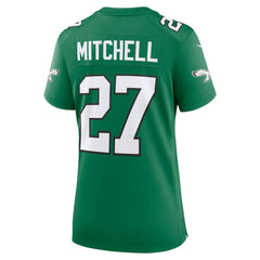 Quinyon Mitchell Philadelphia Eagles Women's Alternate Game Jersey Kelly Green - Nike