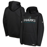 San Jose Sharks - Fanatics Youth Authentic Pro Rink Raglan Hoodie Black