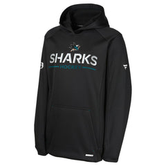 San Jose Sharks - Fanatics Youth Authentic Pro Rink Raglan Hoodie Black