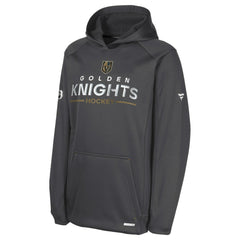 Vegas Golden Knights Fanatics Youth Authentic Pro Rink Raglan Hoodie Gray
