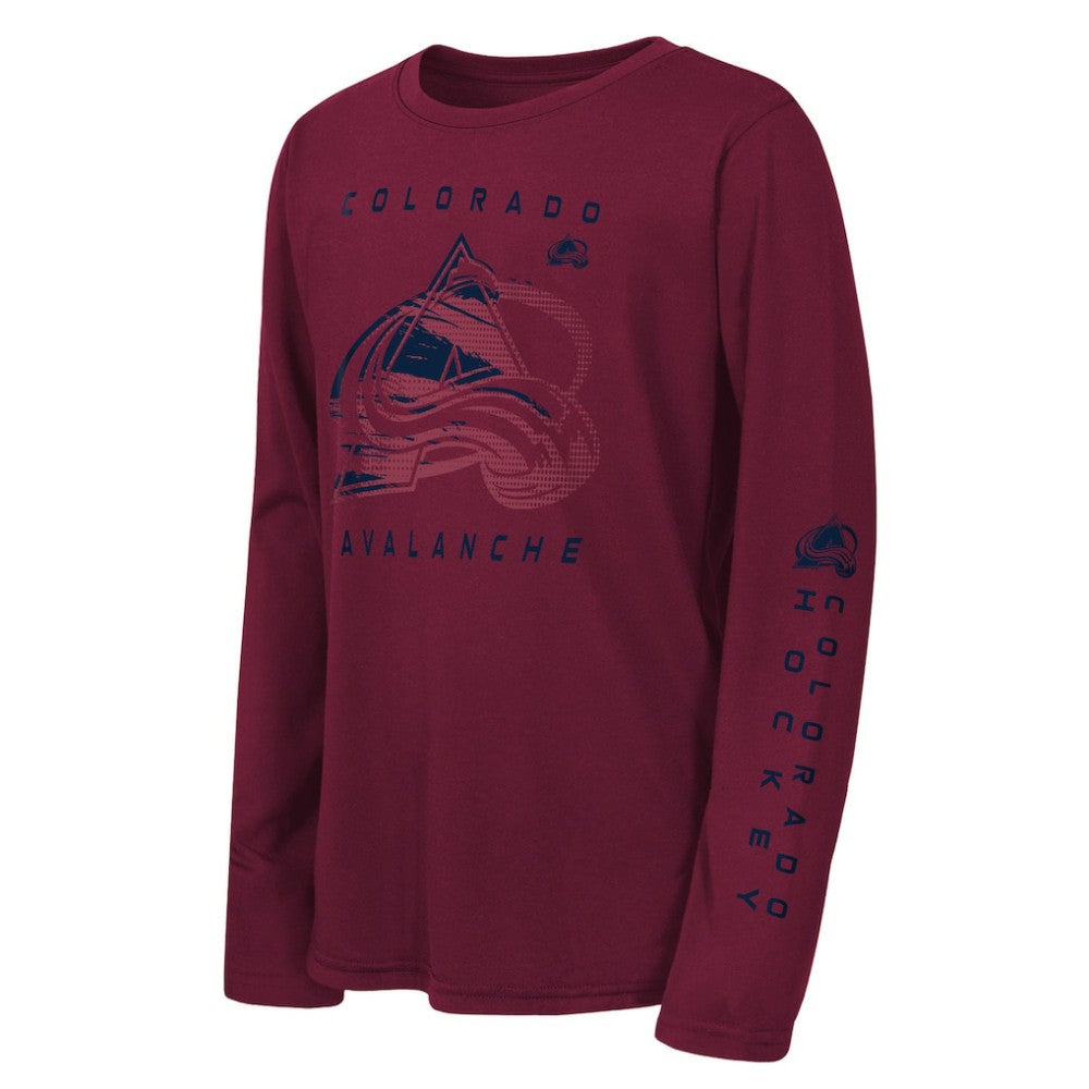 Colorado Avalanche - Outerstuff Youth Seize the Win Long Sleeve T-Shirt Burgundy