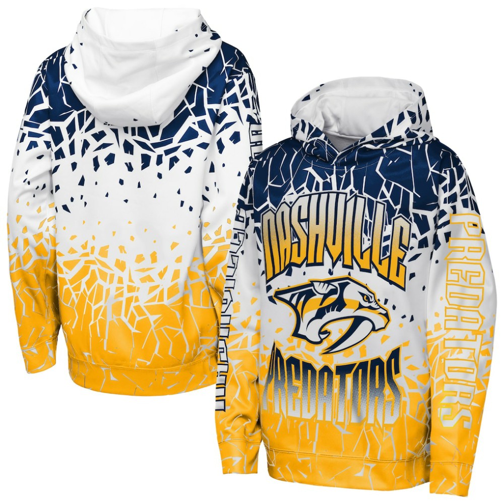 Nashville Predators - Outerstuff Youth Frozen Frenzy Hoodie Navy