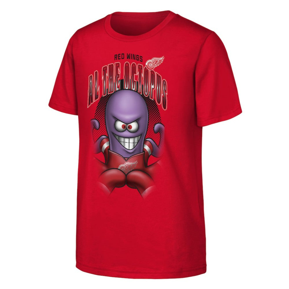 Detroit Red Wings - Outerstuff Youth Mascot Highlight T-Shirt Red