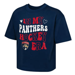 Florida Panthers - Outerstuff Girls Youth In My Era Boxy T-Shirt Navy