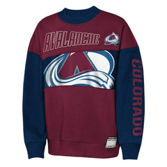 Colorado Avalanche - Outerstuff Youth Impact Player Sweatshirt Burgundy/Navy