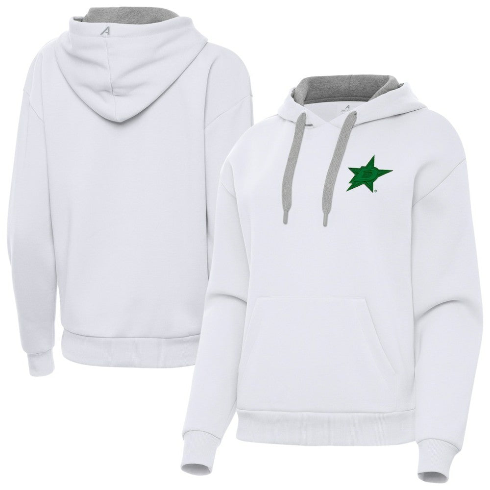 Dallas Stars - Antigua Women's St. Patrick's Day Victory Pullover Hoodie White