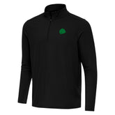 Chicago Blackhawks Antigua St. Patrick Intent Quarter-Zip Pullover Top Black