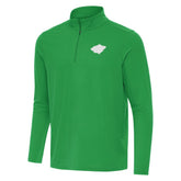 Minnesota Wild - Antigua St. Patrick Intent Quarter-Zip Pullover Top Kelly Green