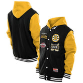 Boston Bruins New Era Full-Snap Fleece Hoodie Jacket Black/Gold