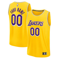 Fanatics - Los Angeles Lakers Youth Custom Fastbreak Jersey - Icon - Gold