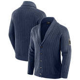 Dallas Cowboys J. Palmer The Playmaker Cardigan Raglan Sweater Navy - NFL