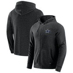 Dallas Cowboys J. Palmer Players Lounge Tri-Blend Full-Zip Hoodie Dark Heather Gray - NFL