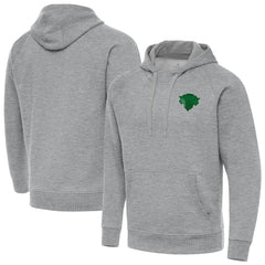 NBA - New York Knicks Antigua St. Patrick's Day Victory Raglan Pullover Hoodie - Heather Gray