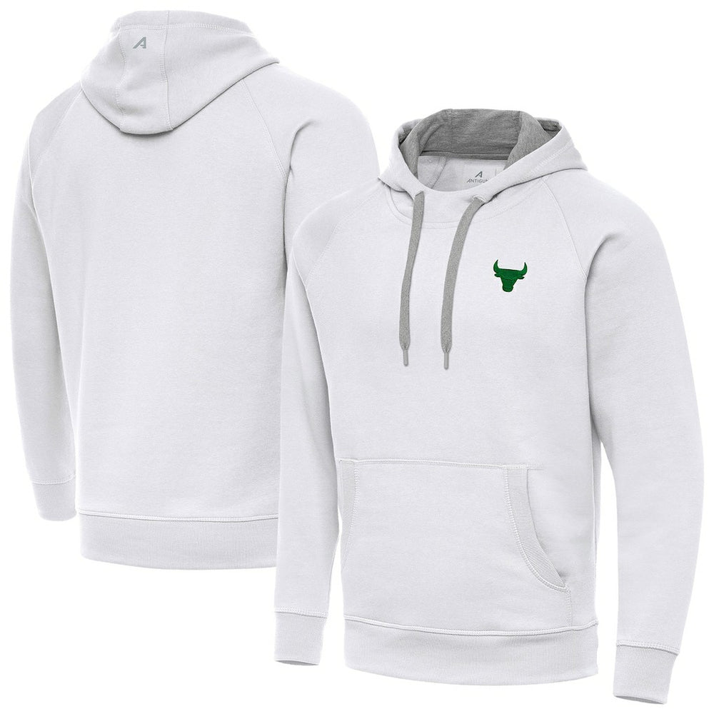NBA - Chicago Bulls Antigua St. Patrick's Day Victory Raglan Pullover Hoodie - White