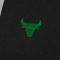 NBA - Chicago Bulls Antigua St. Patrick's Day Victory Raglan Pullover Hoodie - Black
