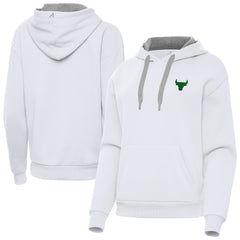 NBA - Chicago Bulls Antigua Women's St. Patrick's Day Victory Pullover Hoodie - White