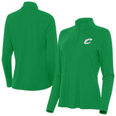NBA - Cleveland Cavaliers Antigua Women's St. Patrick's Day Intent Quarter-Zip Top - Kelly Green