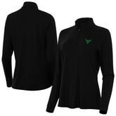 NBA - Chicago Bulls Antigua Women's St. Patrick's Day Intent Quarter-Zip Top - Black
