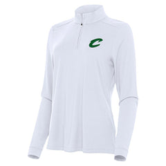NBA - Cleveland Cavaliers Antigua Women's St. Patrick's Day Intent Quarter-Zip Top - White