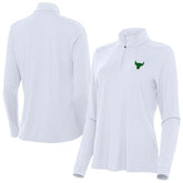 NBA - Chicago Bulls Antigua Women's St. Patrick's Day Intent Quarter-Zip Top - White