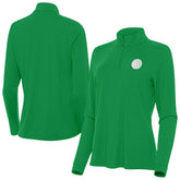 NBA - Golden State Warriors Antigua Women's St. Patrick's Day Intent Quarter-Zip Top - Kelly Green