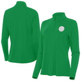 NBA - Denver Nuggets Antigua Women's St. Patrick's Day Intent Quarter-Zip Top - Kelly Green