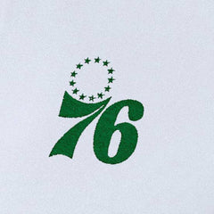 NBA - Philadelphia 76ers Antigua Women's St. Patrick's Day Intent Quarter-Zip Top - White
