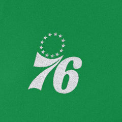 NBA - Philadelphia 76ers Antigua Women's St. Patrick's Day Intent Quarter-Zip Top - Kelly Green