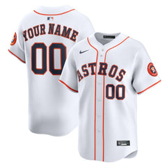 Houston Astros Nike Home Limited Custom Jersey Clearance