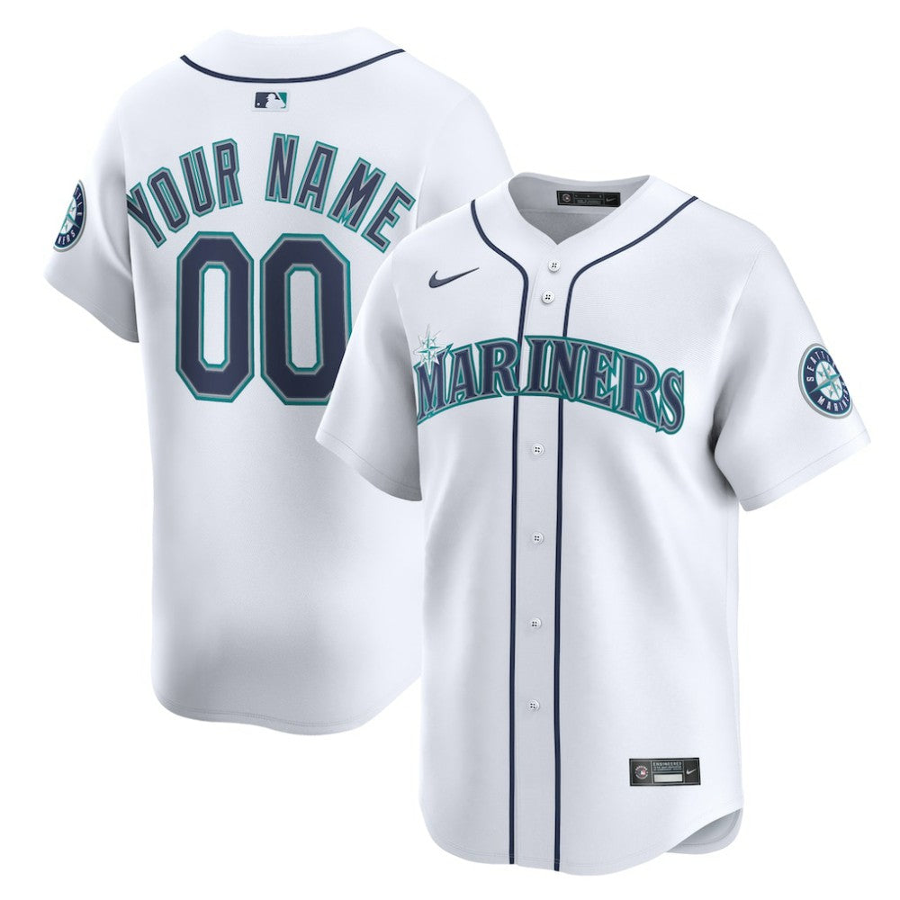 Seattle Mariners Nike Home Limited Custom Jersey for sale