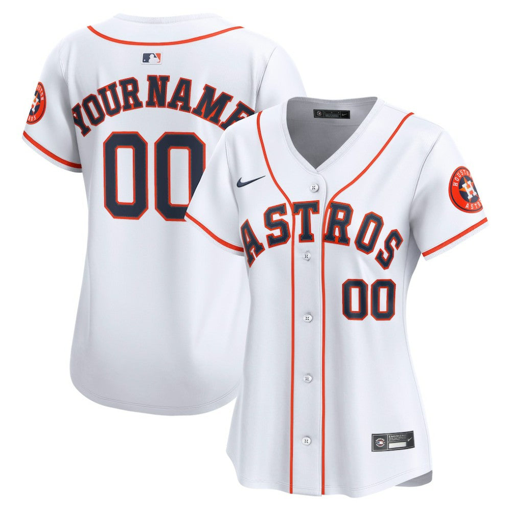 Houston Astros Nike Women's Home Limited Custom Jersey On Sale