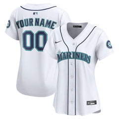 Seattle Mariners Nike Women's Home Limited Custom Jersey On Sale