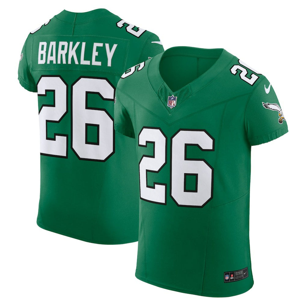 Saquon Barkley Philadelphia Eagles Alternate Vapor F.U.S.E. Elite Jersey Kelly Green - Nike