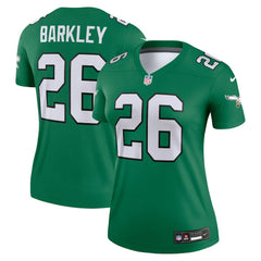Saquon Barkley Philadelphia Eagles Women's Legend Player Performance Top Kelly Green - Nike
