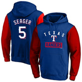 Corey Seager Texas Rangers Profile Big & Tall Name & Number Fleece Pullover Hoodie On Sale