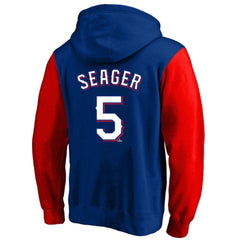 Corey Seager Texas Rangers Profile Big & Tall Name & Number Fleece Pullover Hoodie On Sale