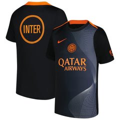 Nike Inter Milan Youth 2025/26 Third Academy Pro Pre-Match Dri-Fit Top - Black