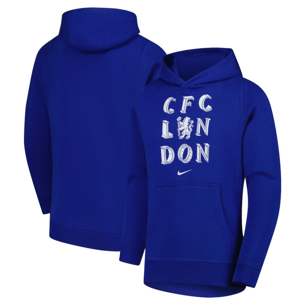 Nike Chelsea Youth Club Hoodie - Blue