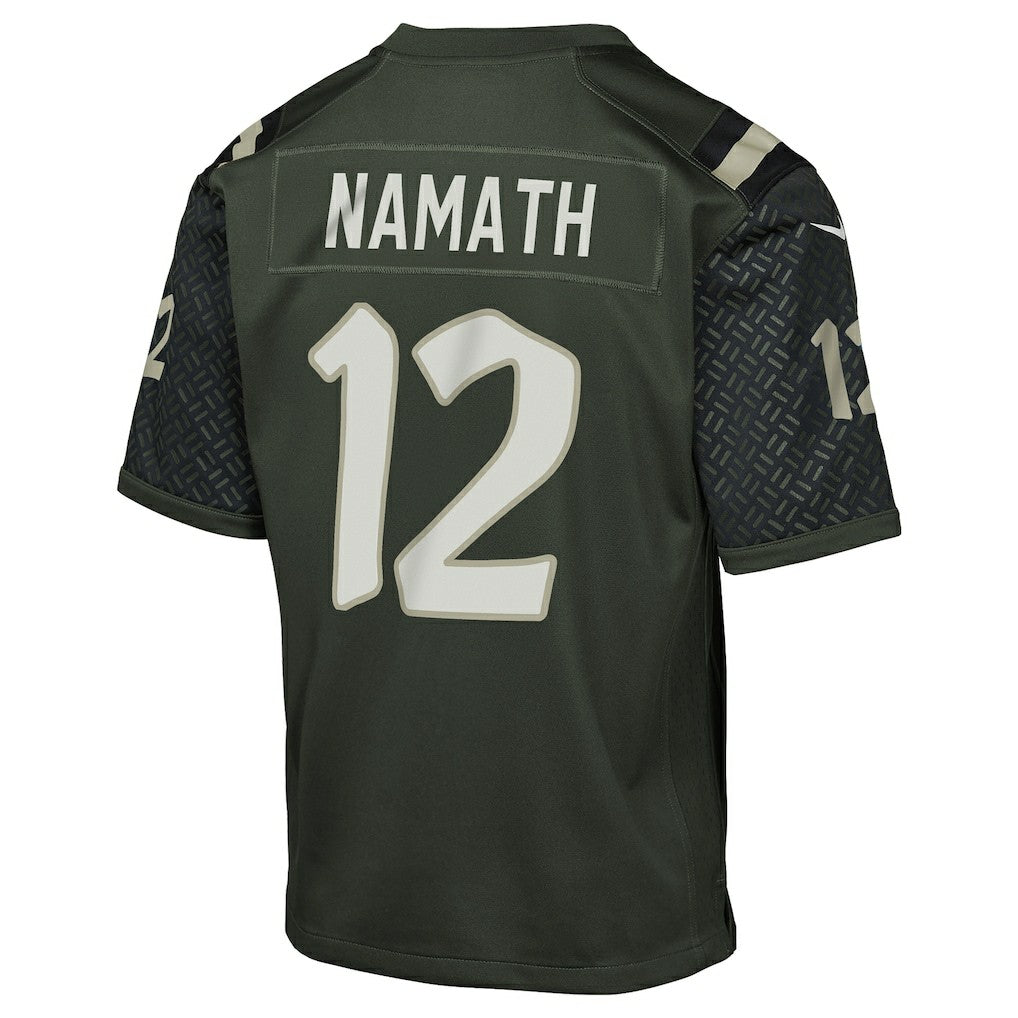 Joe Namath New York Jets Youth 2025 Rivalries Collection Retired Player Game Jersey - Gotham Green | NFL Jerseys