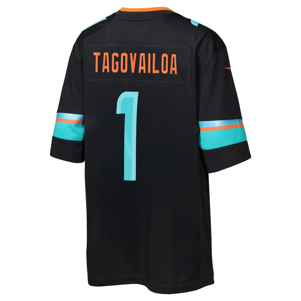 Tua Tagovailoa Miami Dolphins Youth 2025 Rivalries Collection Game Jersey - Pitch Blue | NFL Jerseys