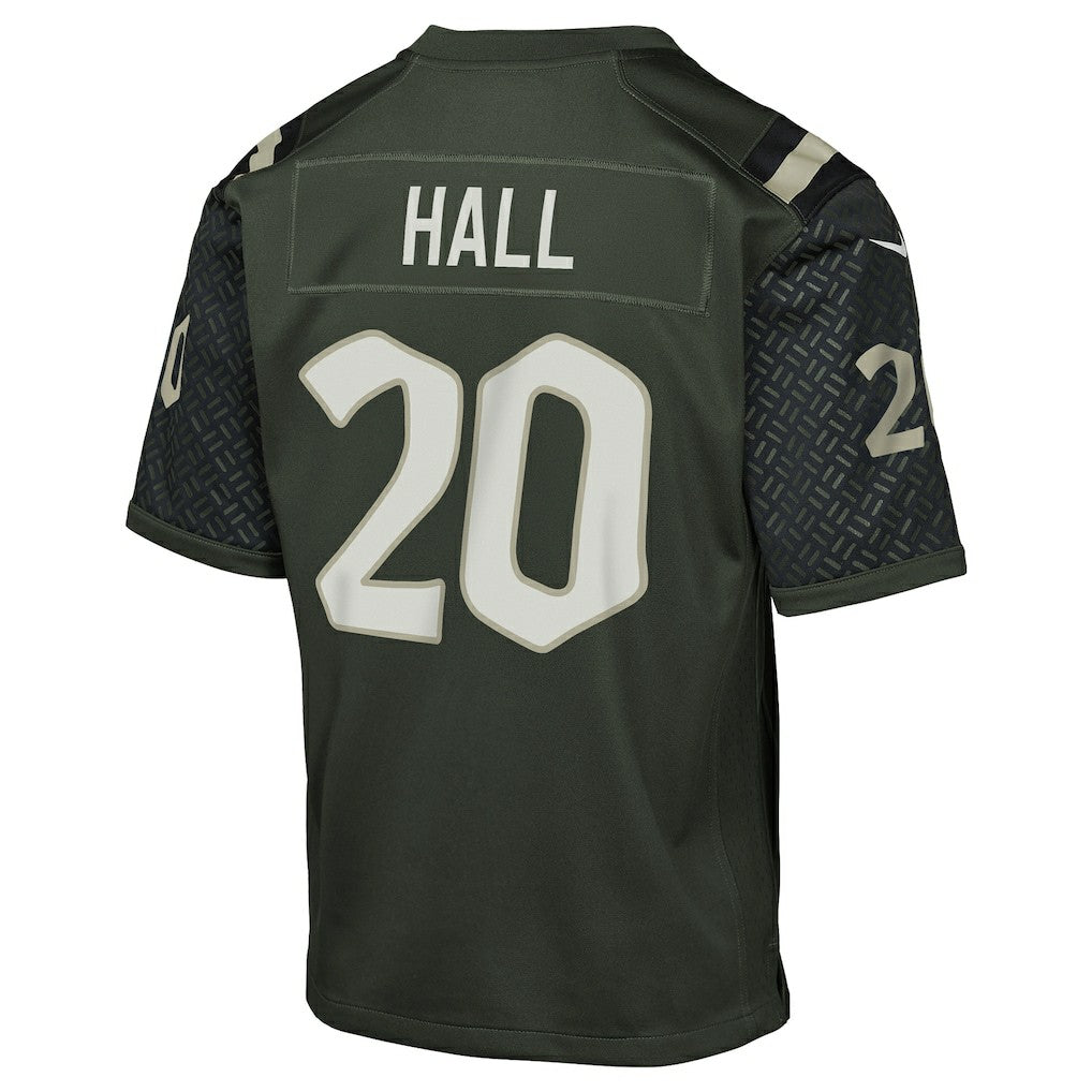 Breece Hall New York Jets Youth 2025 Rivalries Collection Game Jersey - Gotham Green | NFL Jerseys