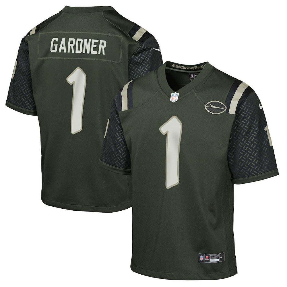 Ahmad Sauce Gardner New York Jets Youth 2025 Rivalries Collection Game Jersey Gotham Green - Nike